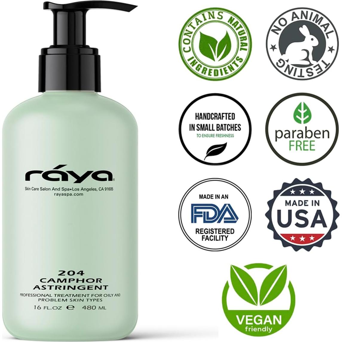 Astringente Facial RAYA 473 ml con Alcanfor y Eucalipto