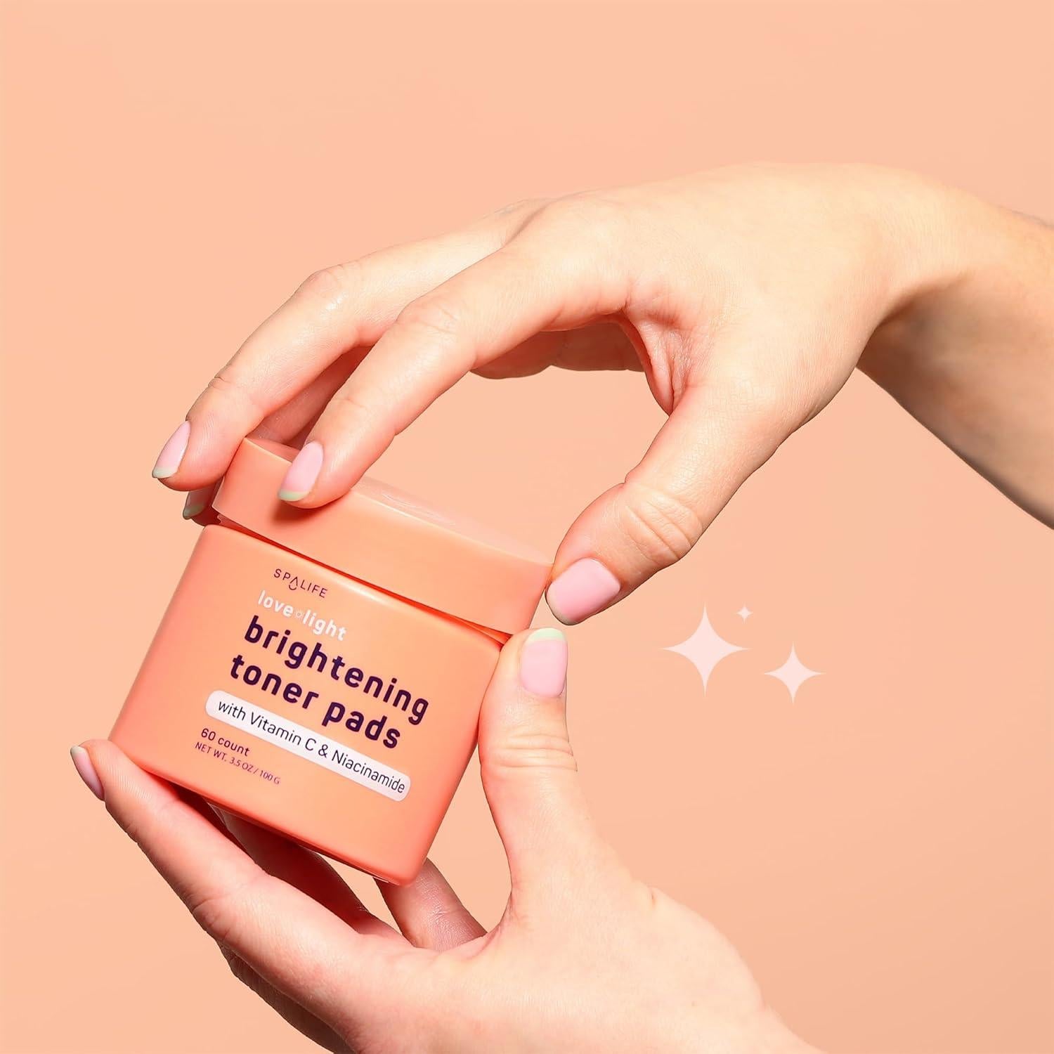 Almohadillas Tonificantes SpaLife Amor y Luz - Vitamina C y Niacinamida