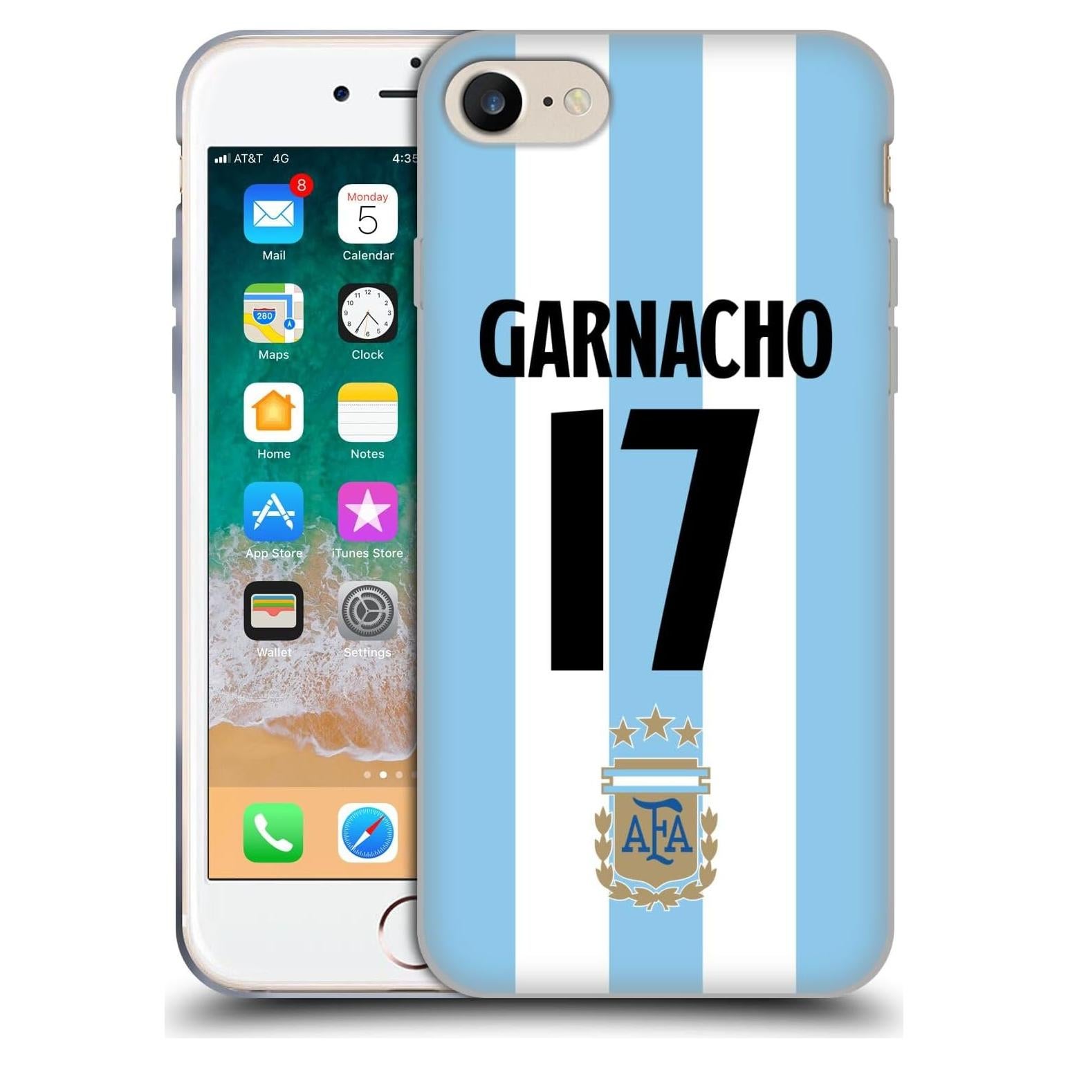 Funda de Gel Suave AFA Alejandro Garnacho para iPhone 7/8/SE