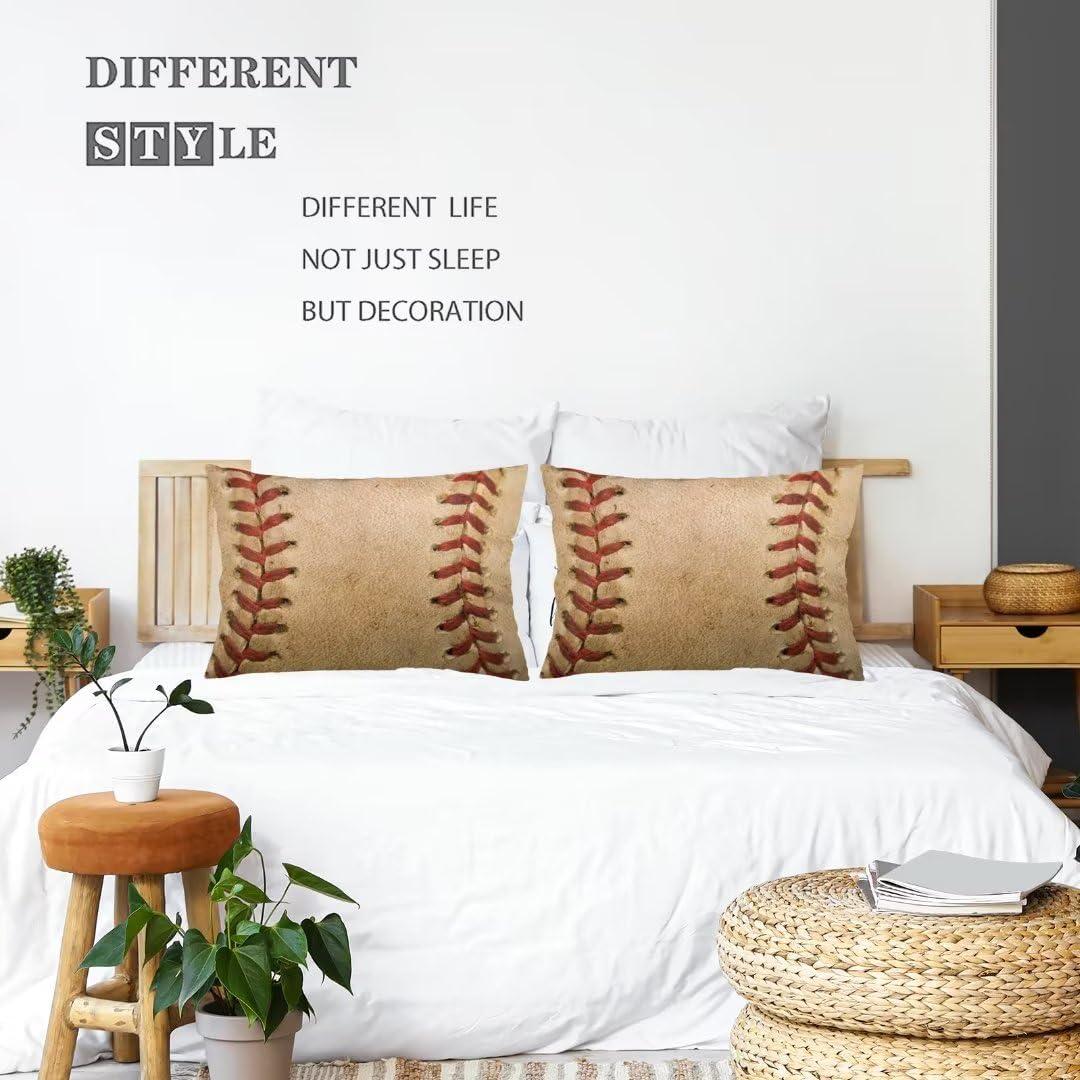Funda de Cojín Decorativa YUDILINSA 50x76 cm Béisbol
