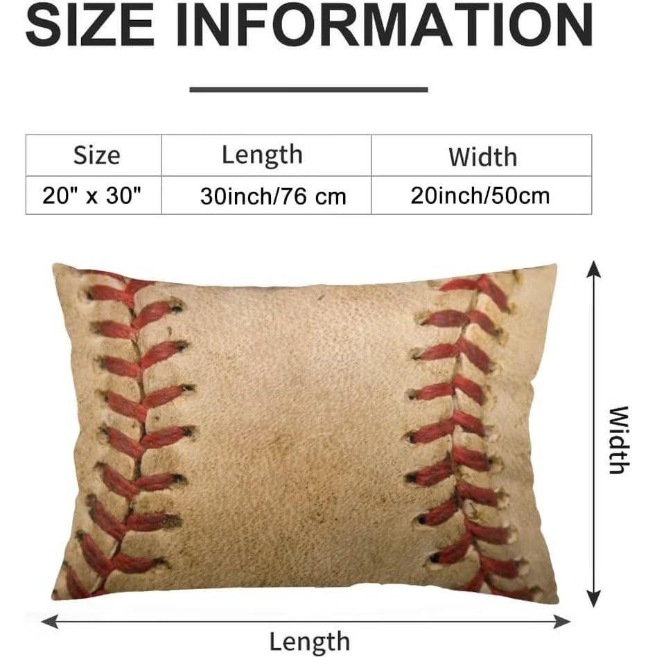 Funda de Cojín Decorativa YUDILINSA 50x76 cm Béisbol