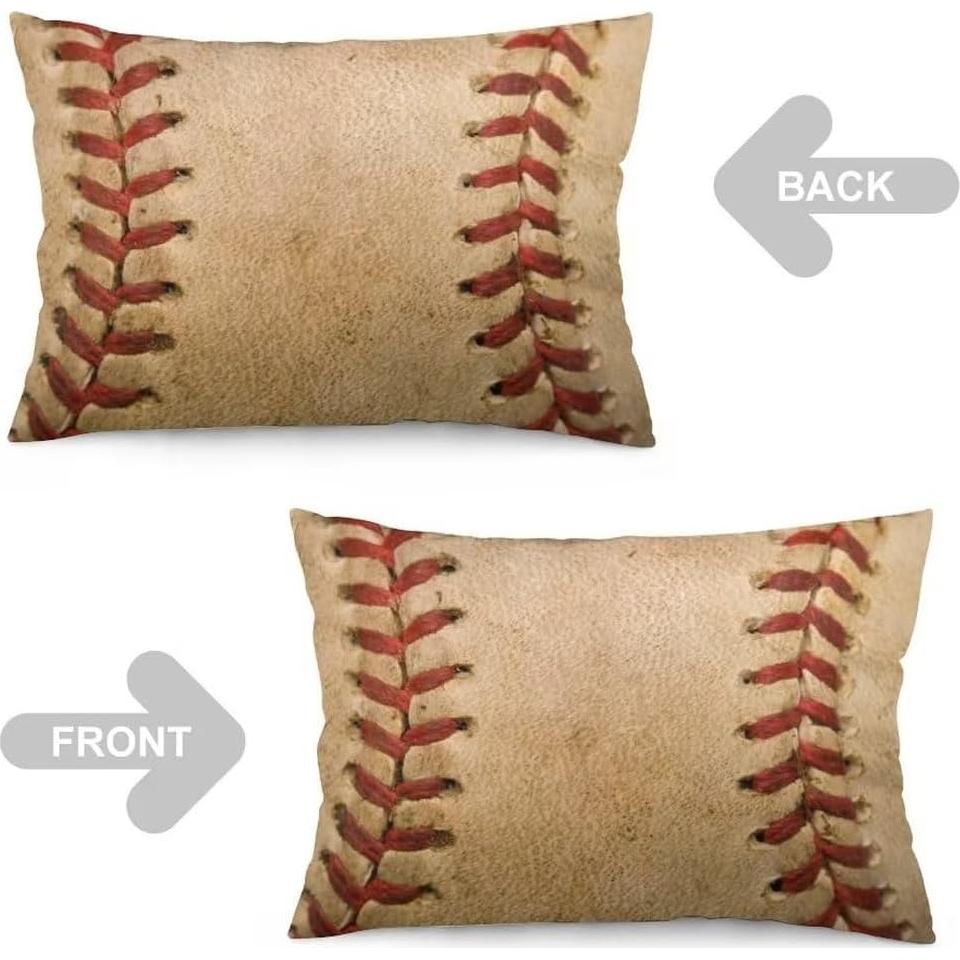 Funda de Cojín Decorativa YUDILINSA 50x76 cm Béisbol