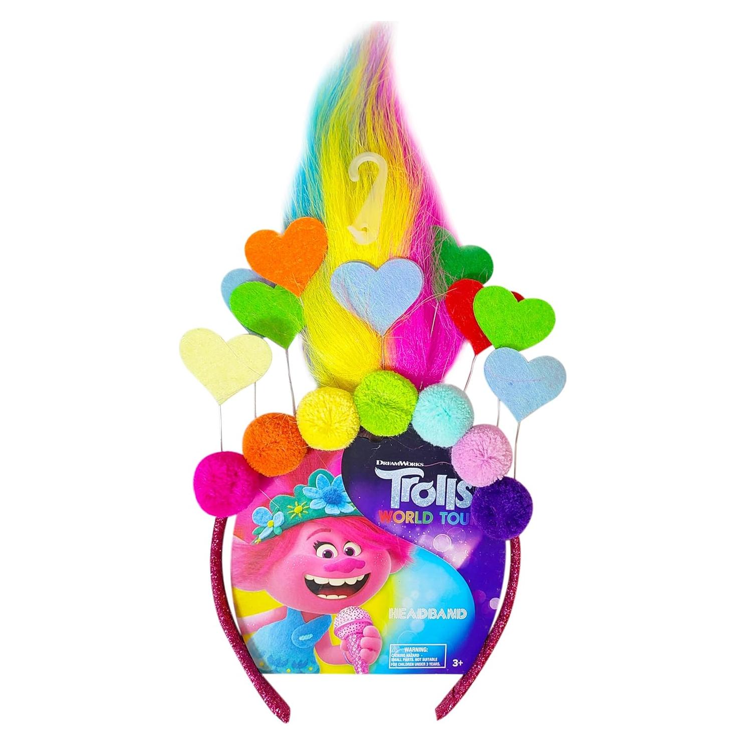 Diadema LUV HER Trolls World Tour con Peluca para Niñas