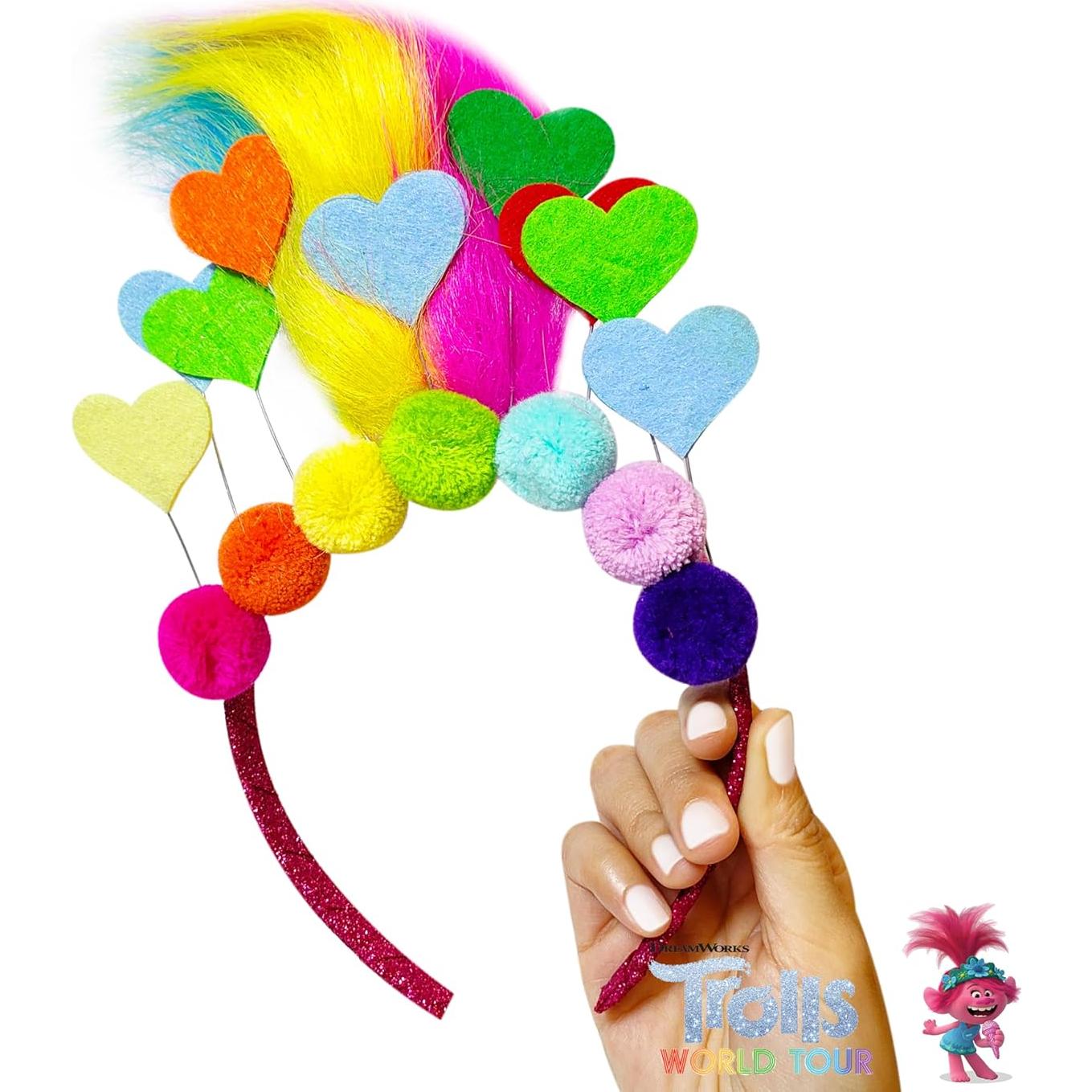 Diadema LUV HER Trolls World Tour con Peluca para Niñas