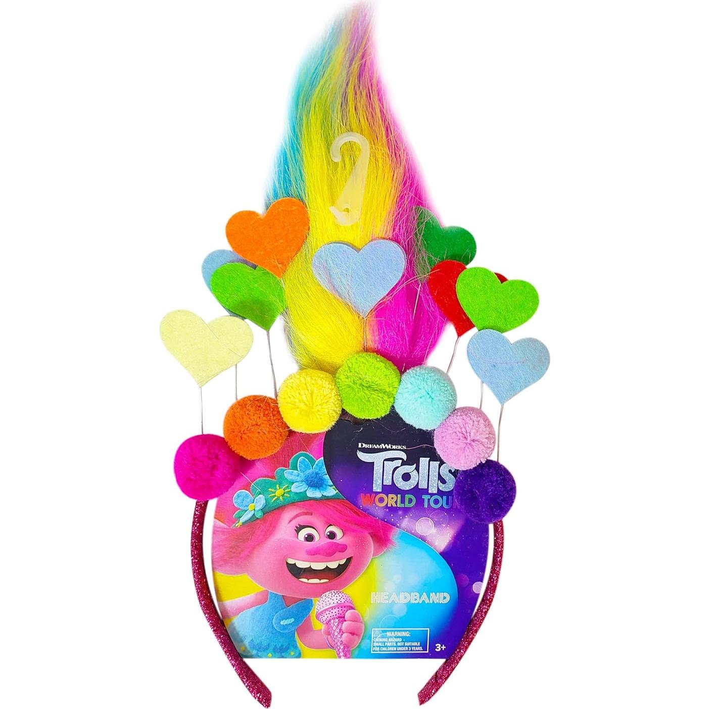 Diadema LUV HER Trolls World Tour con Peluca para Niñas
