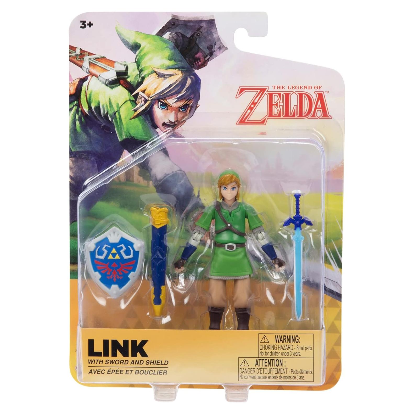 Figura de acción Link 10 cm Nintendo Legend of Zelda con espada y escudo