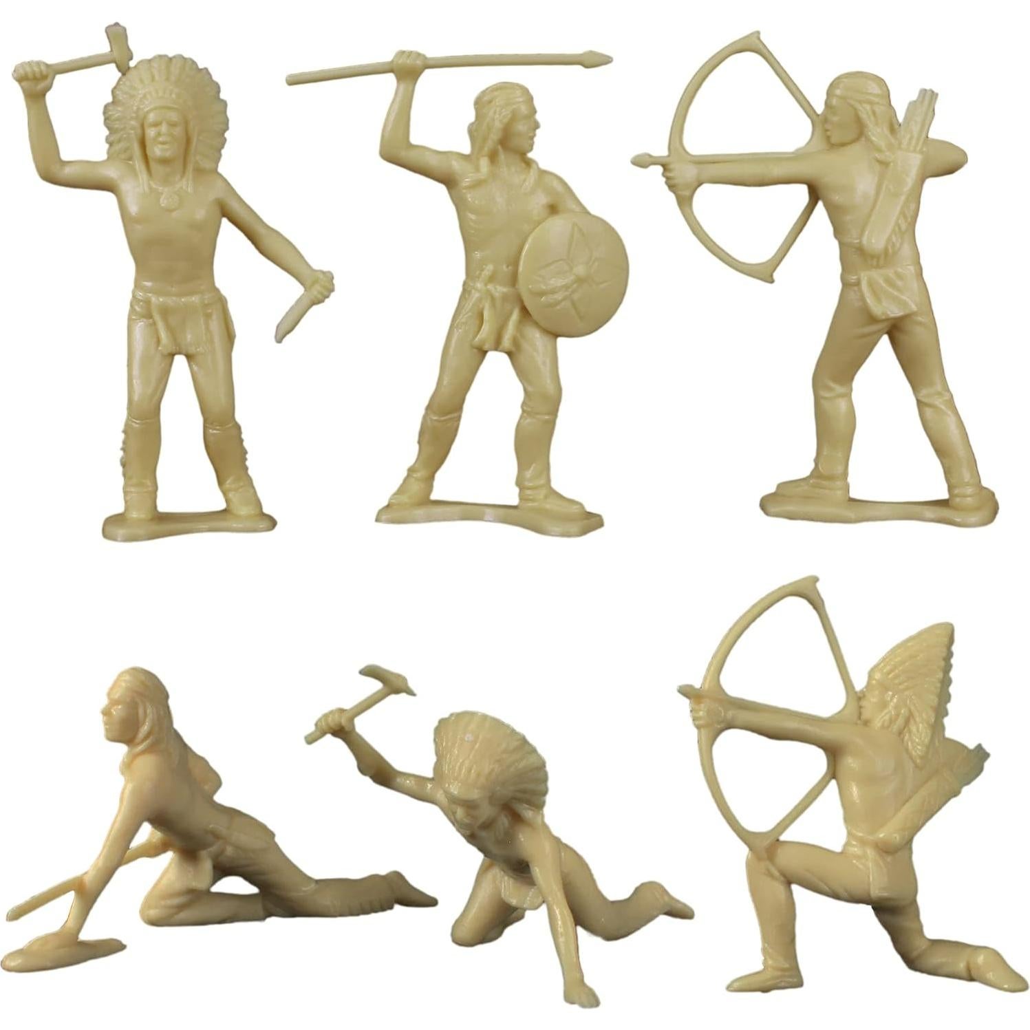 Figuras de Plástico TimMee Vaqueros e Indios - 40 Piezas