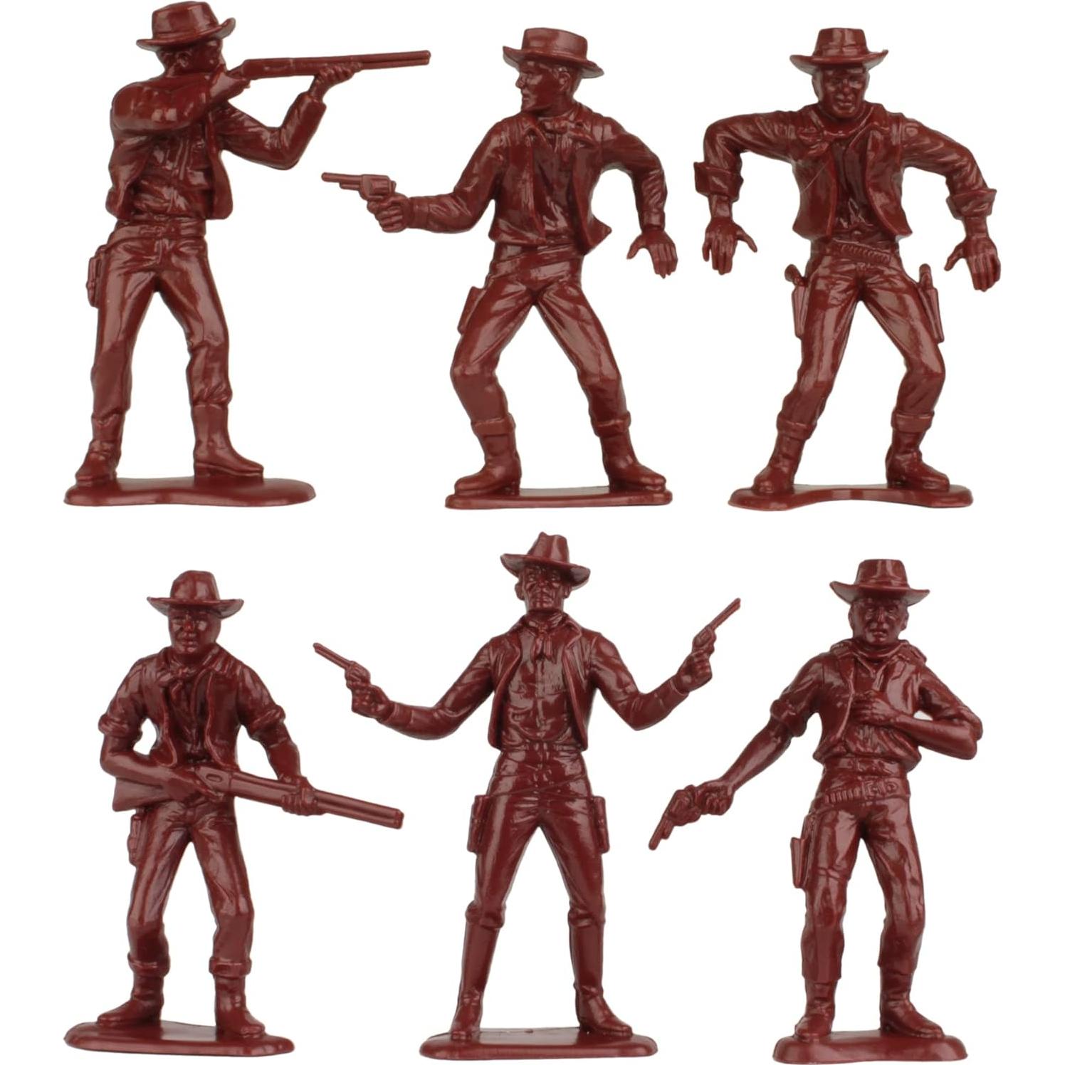 Figuras de Plástico TimMee Vaqueros e Indios - 40 Piezas