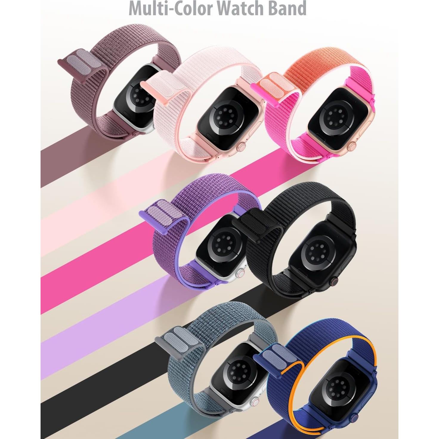 Banda Deportiva de Nailon Sunnywoo para Apple Watch 38-49mm