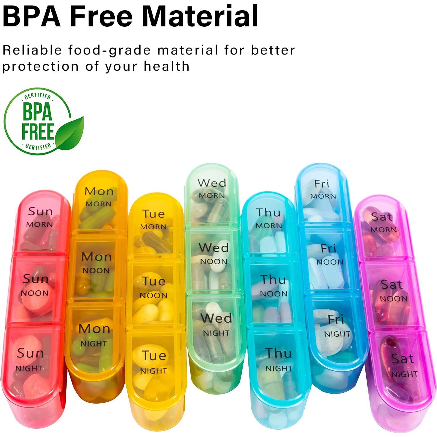 Organizador de Pastillas Daviky 3 Veces al Día 7 Días