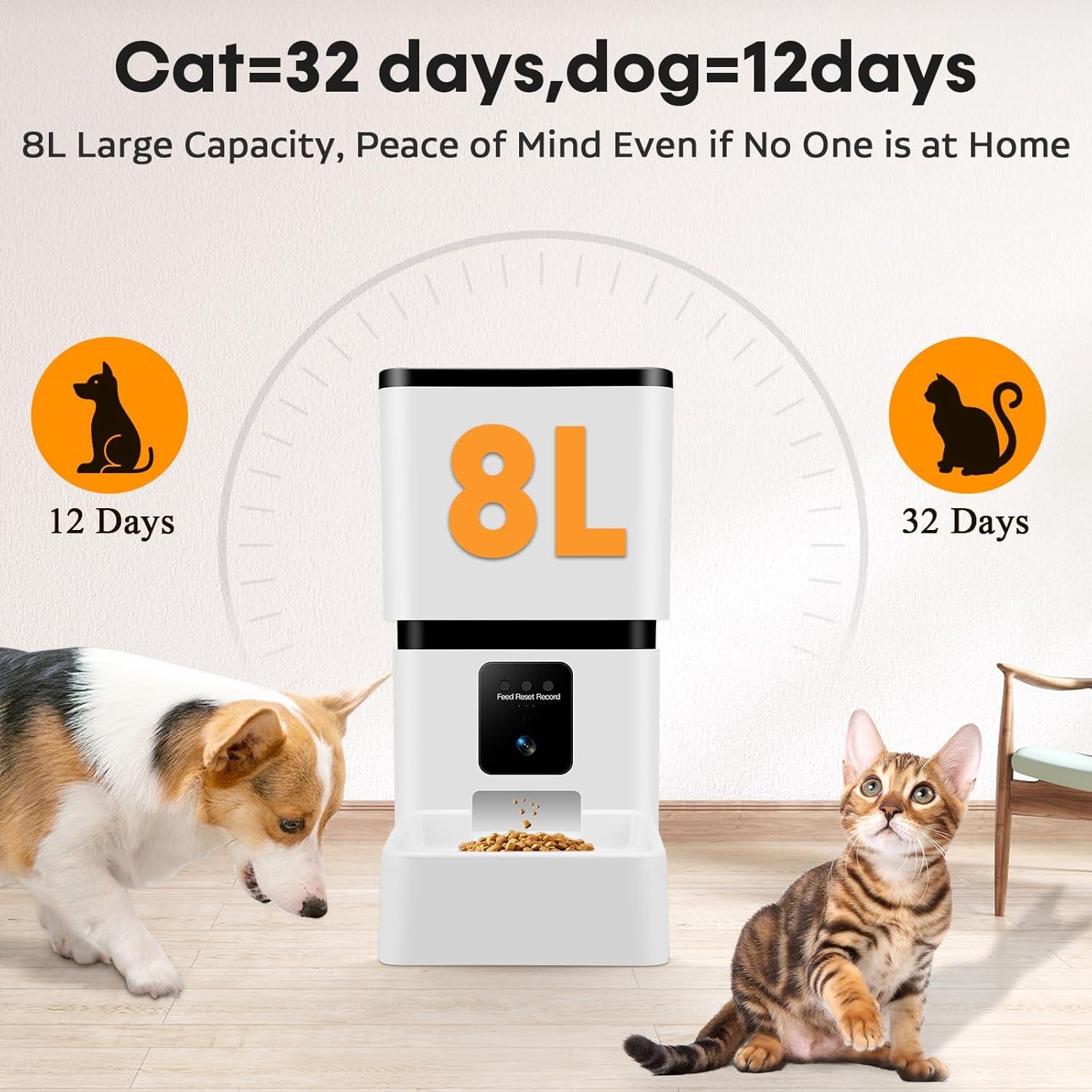 Dispensador Automático de Comida para Perros Shenzhenshi S15 33 Tazas