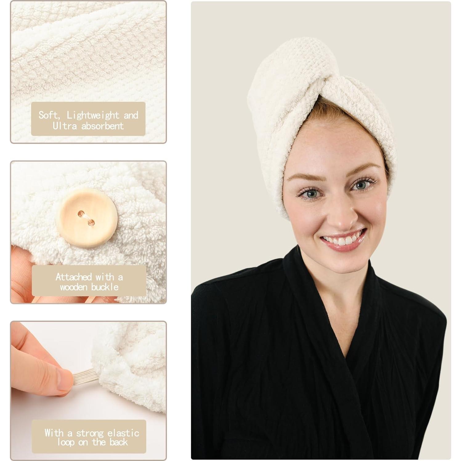 Paquete de 4 Toallas de Microfibra ROLSHOL Extra Grande