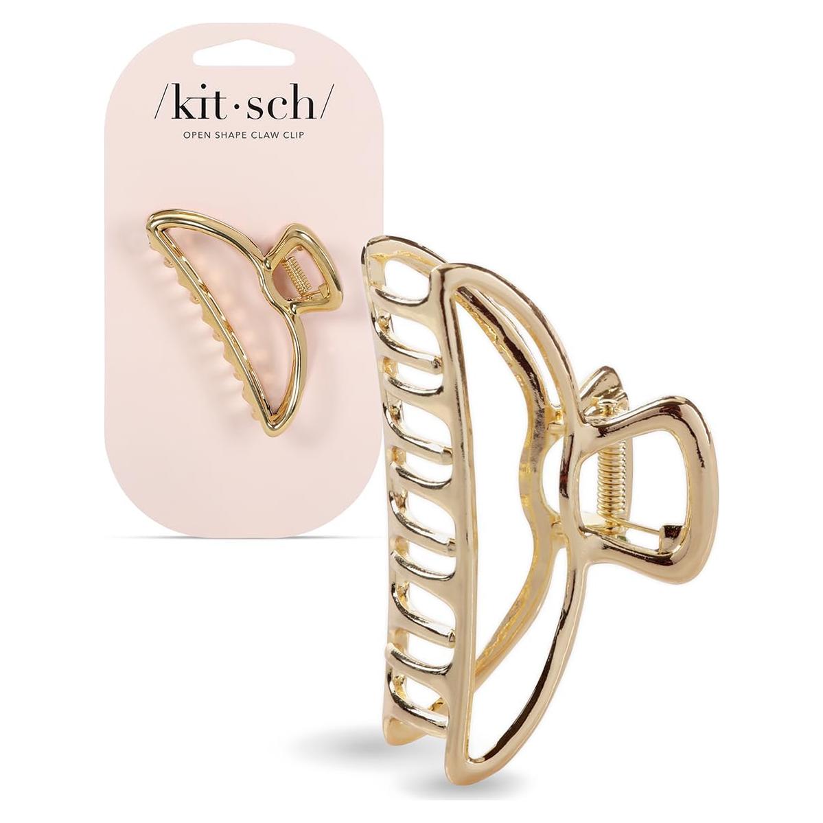 Pinzas de Garra de Metal Kitsch Doradas para Mujeres - 1 Pc