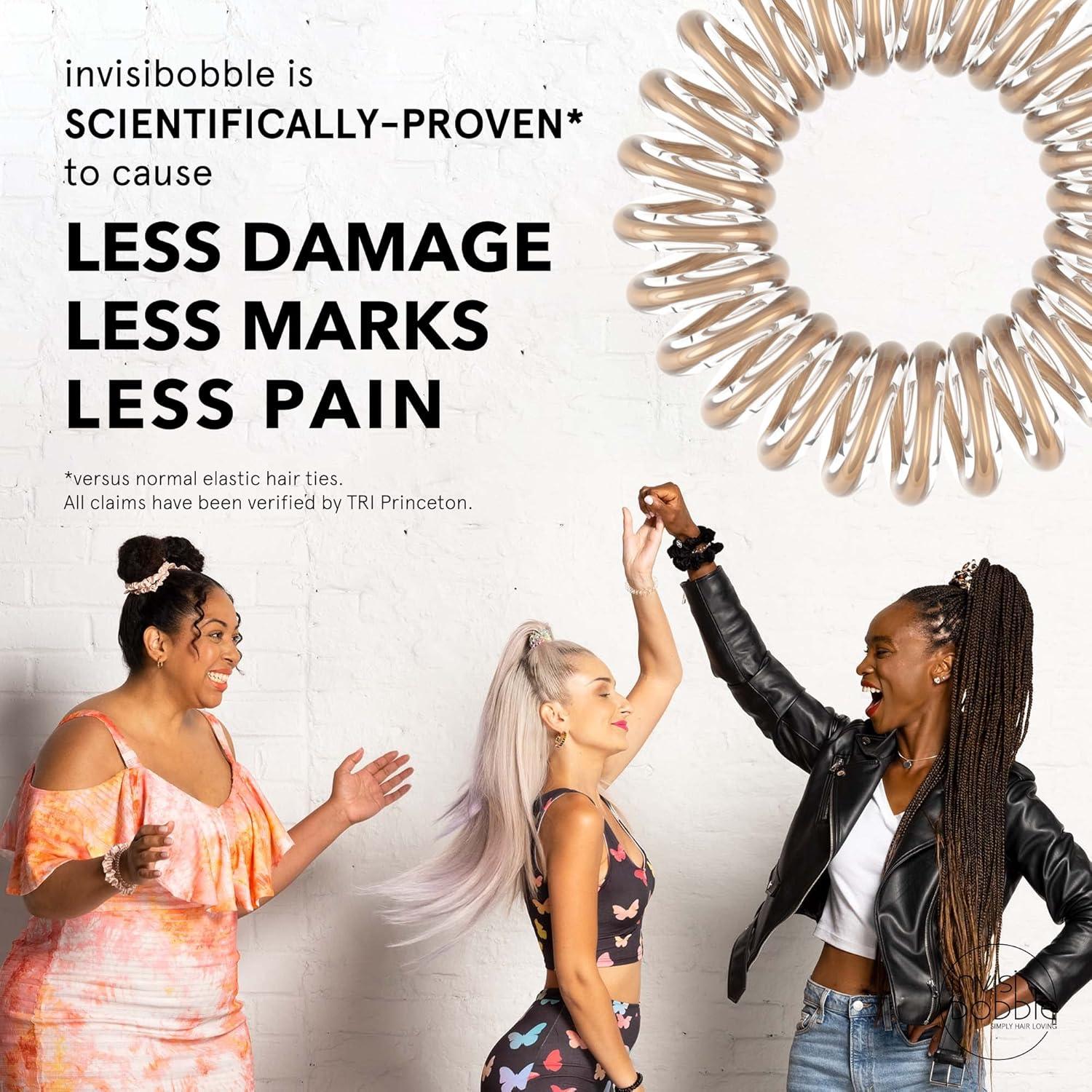 Invisibobble Original - Paquete de 3 Lazos para Cabello Bronce