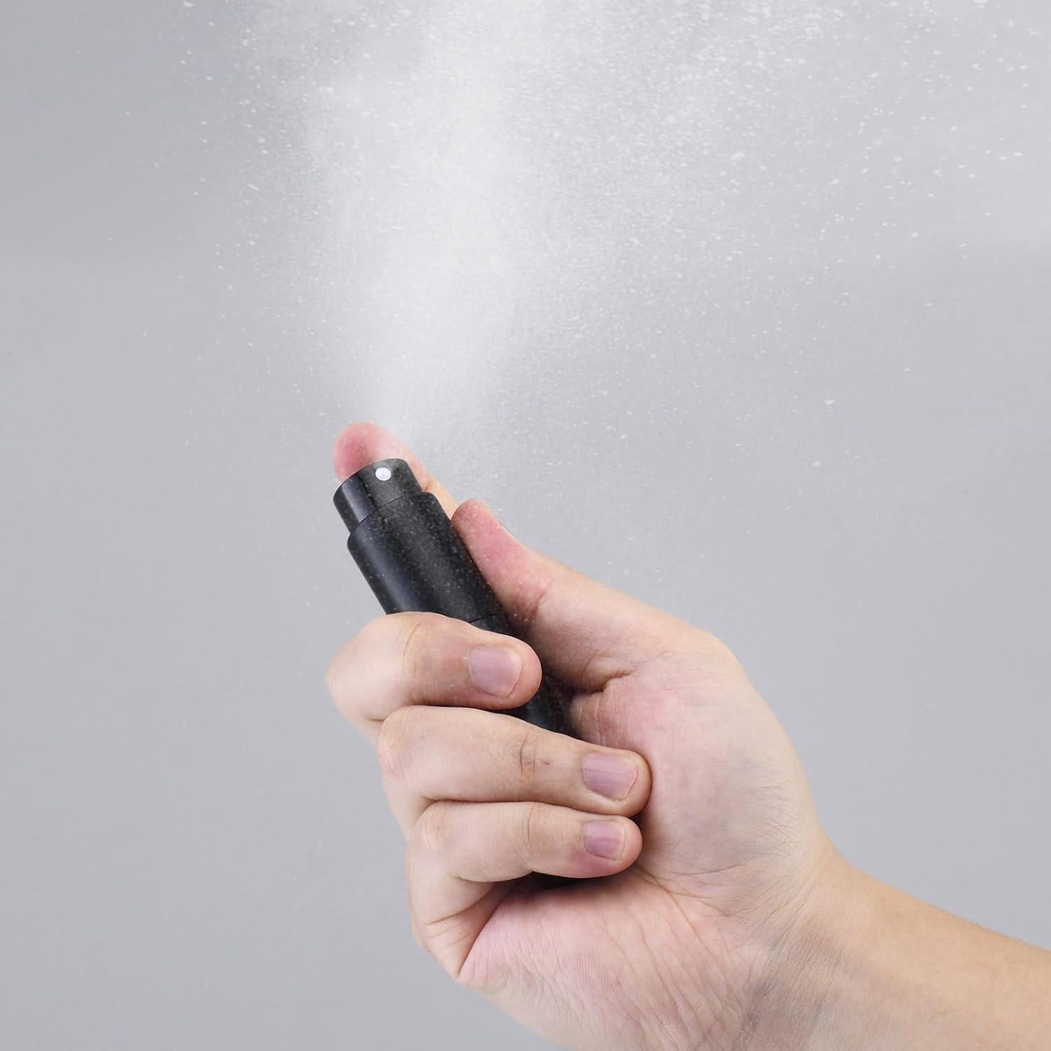 Botella Atomizadora Rellenable Fusupak 8ml Negra Portátil