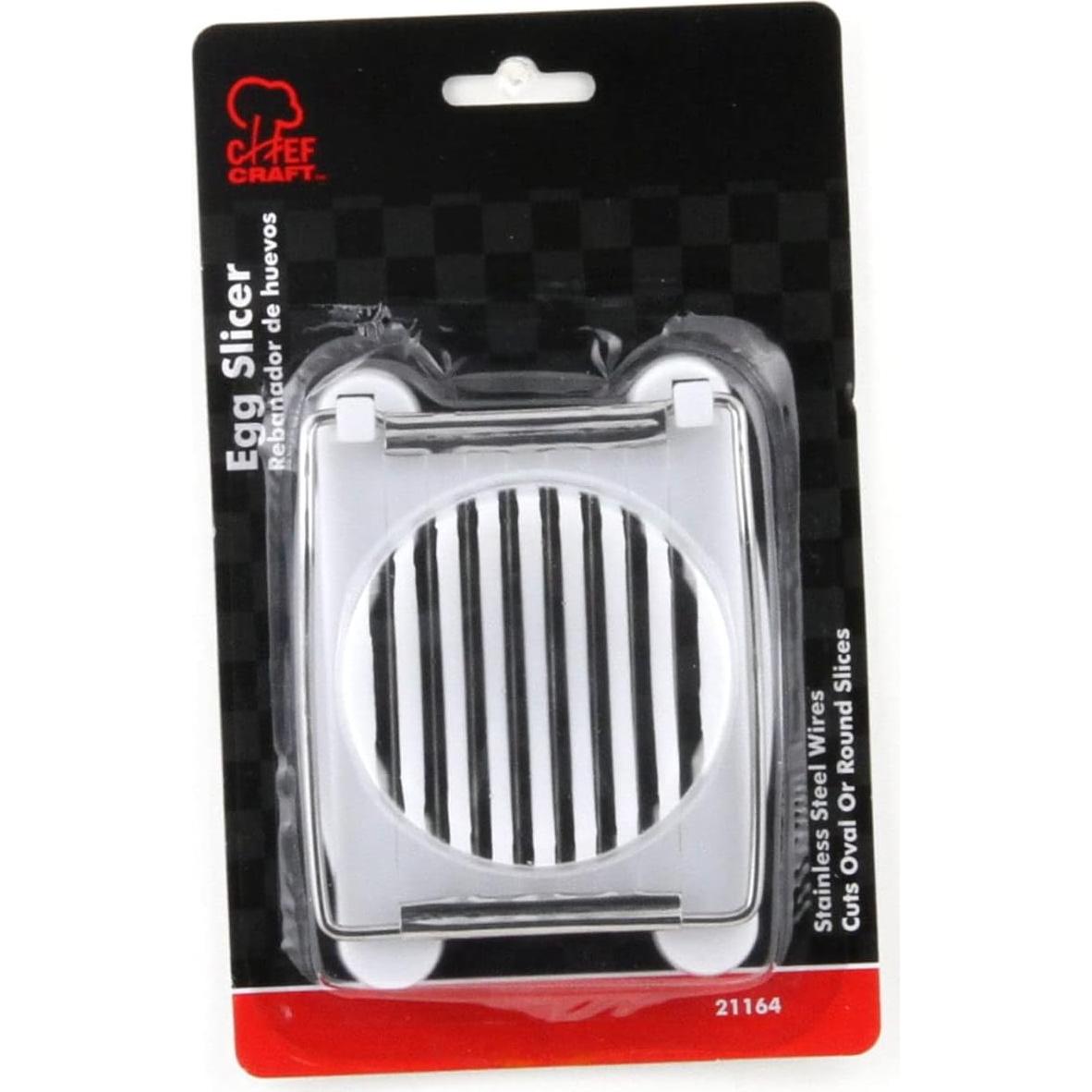 Cortador de Huevos Chef Craft, 10 cm, Acero Inoxidable, Blanco