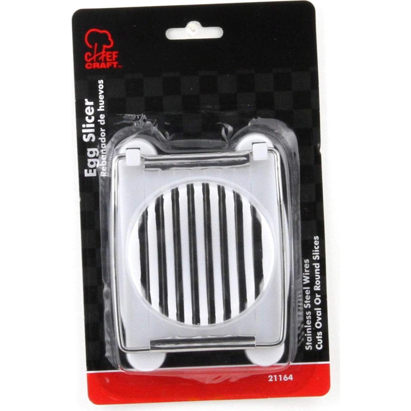 Cortador de Huevos Chef Craft, 10 cm, Acero Inoxidable, Blanco