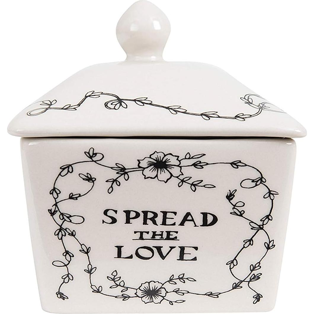 Plato de Mantequilla Creative Co-Op 17.14x10.16cm Vintage