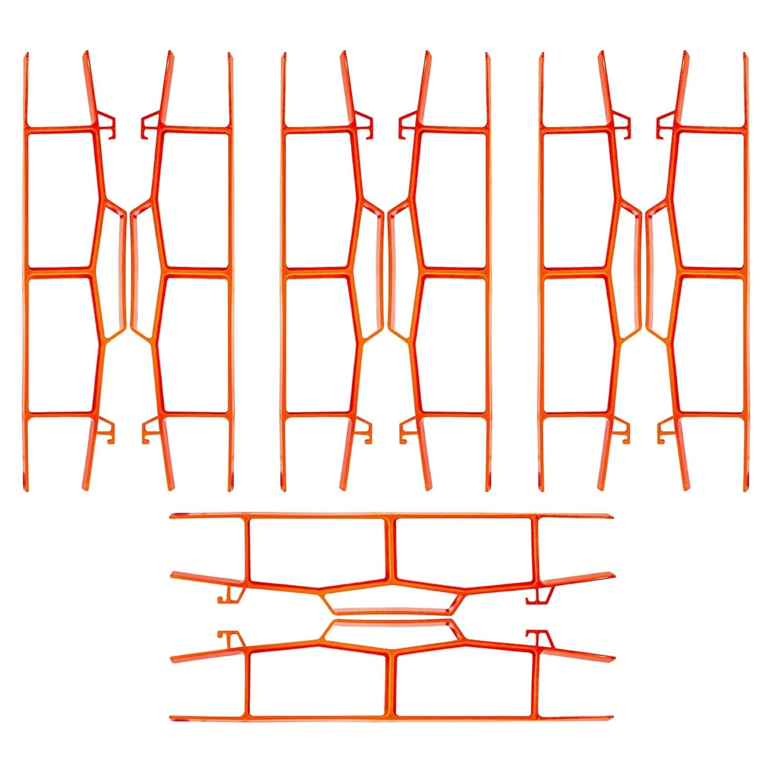 Juego de 8 Enrolladores de Cables Black Duck Brand - Naranja