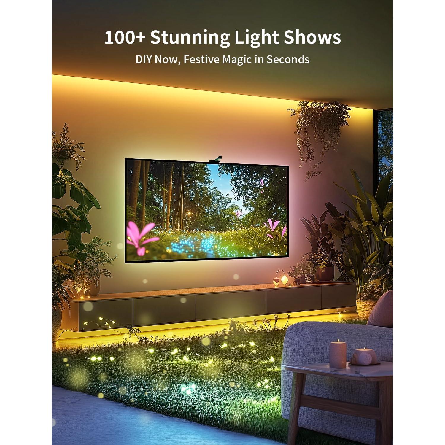 Retroiluminación LED Ailofy 2.4m para TV 40-50" con Cámara