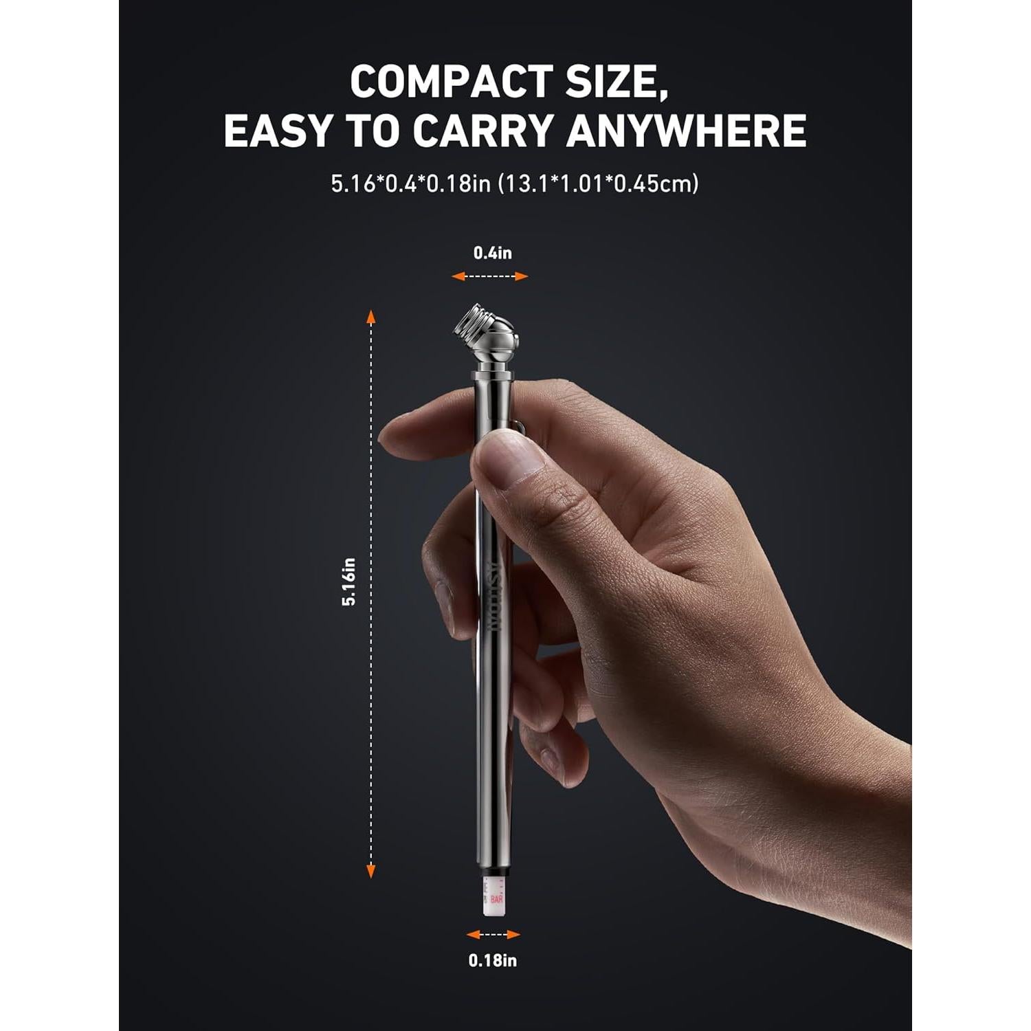 Medidor de Presión de Neumáticos AstroAI 2 Paquetes 10-75 PSI