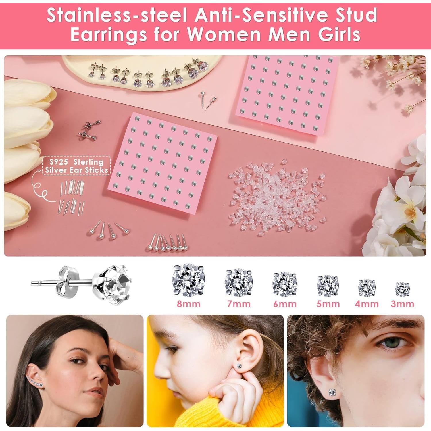 Kit de Perforación de Oídos Evatage con 98 Pendientes