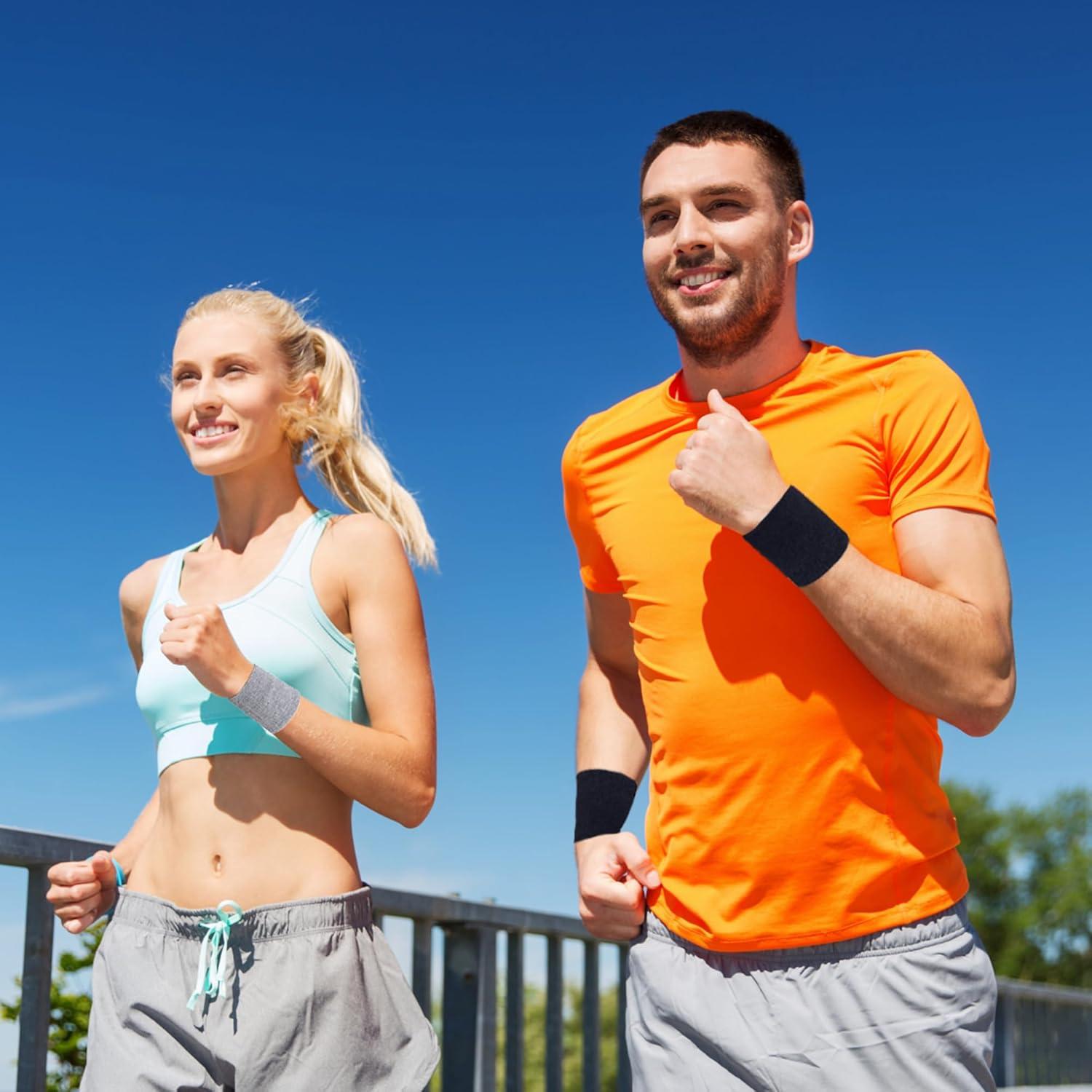 Paquete de 8 muñequeras absorbentes IMAGERIO para deportes