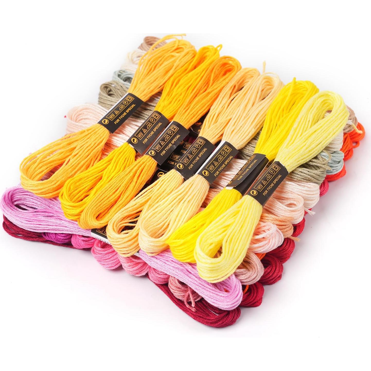 60 Madejas Hilo de Bordado Arcoíris SPOTJINNYUU 8.0m
