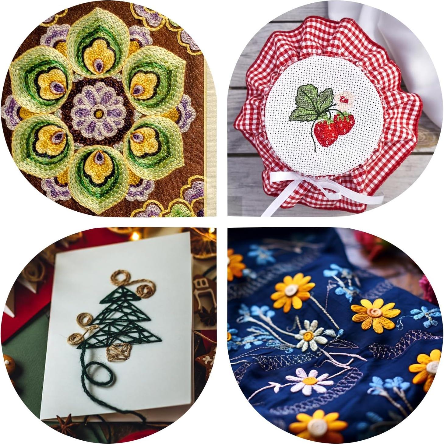 60 Madejas Hilo de Bordado Arcoíris SPOTJINNYUU 8.0m