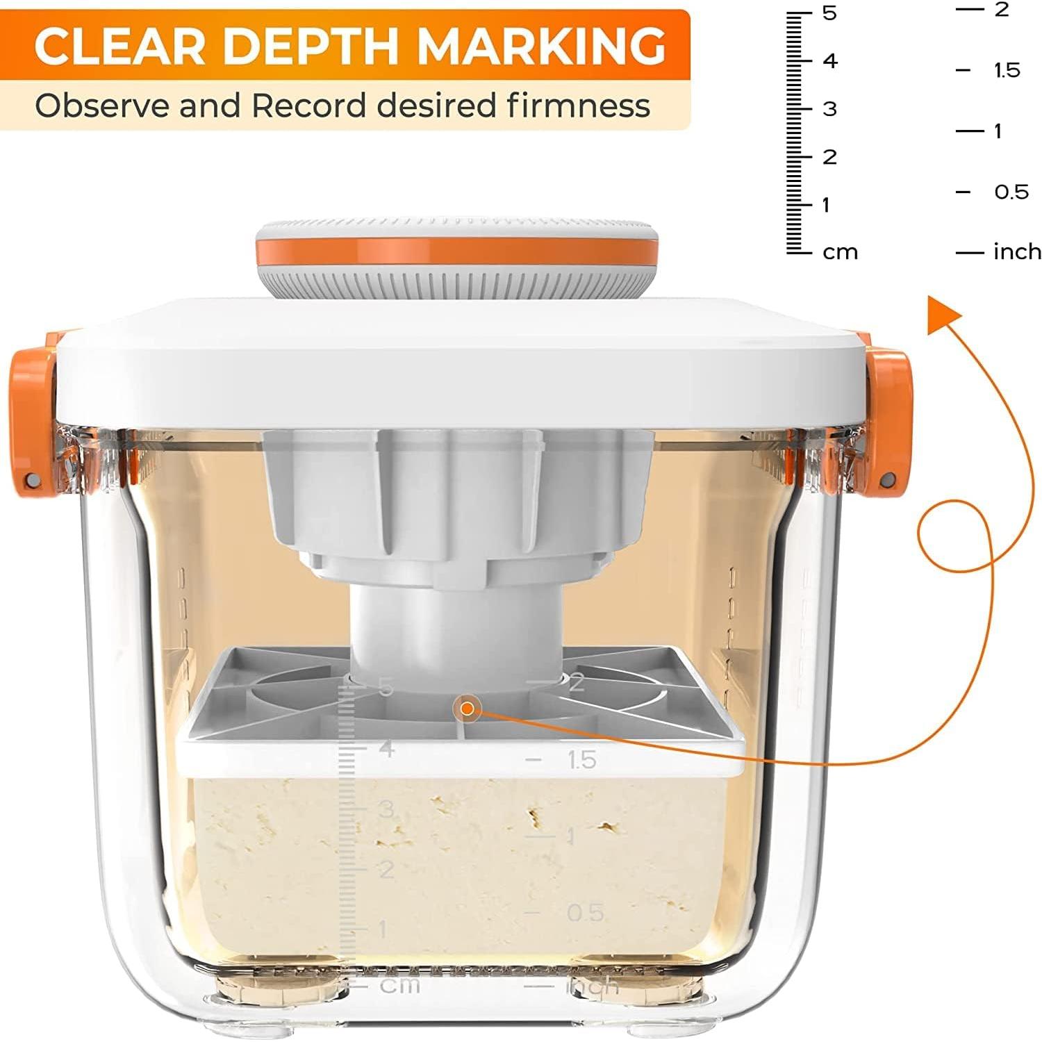 Prensa de Tofu Ajustable Yarkor - Libre de BPA, 0.8 kg