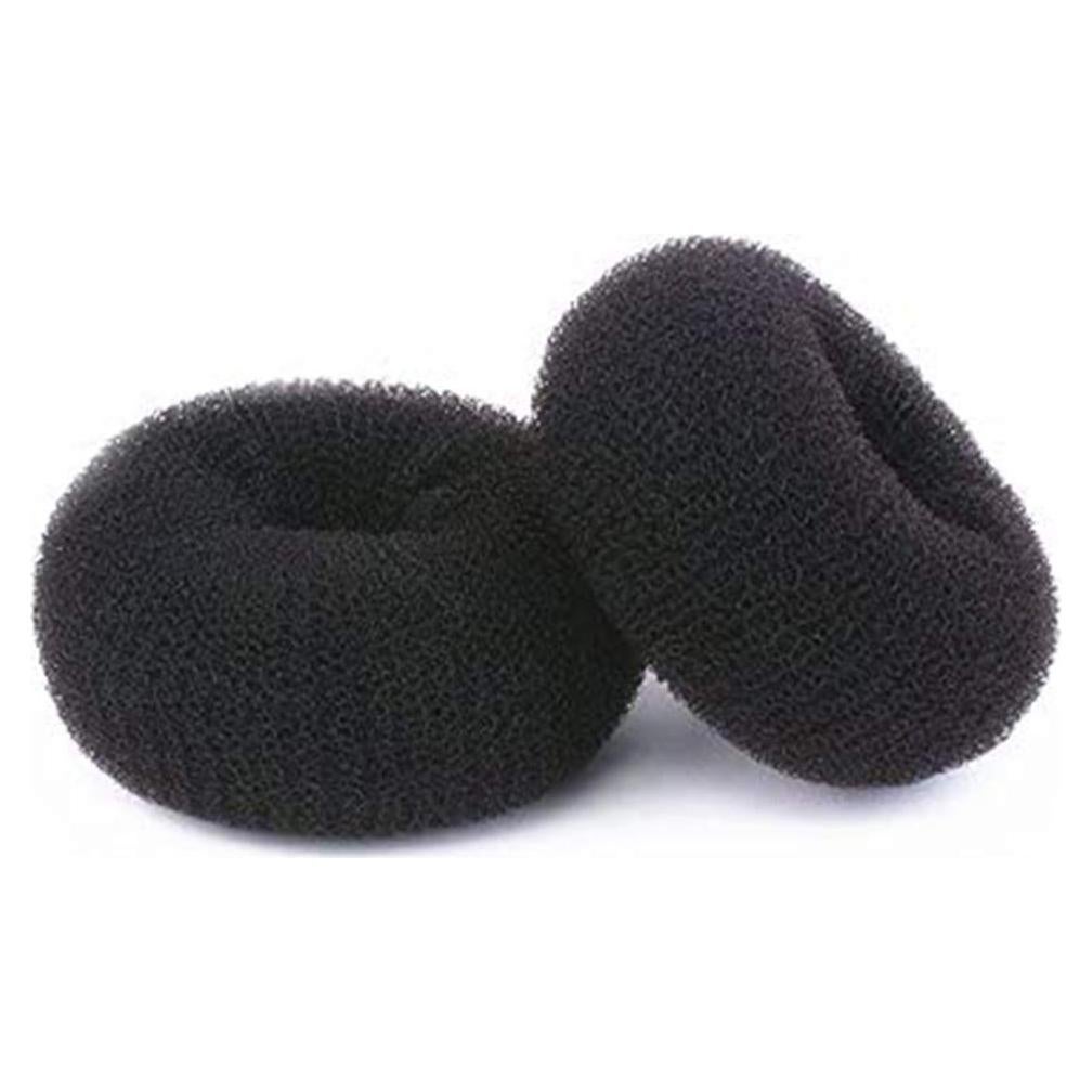 Kitjans Kit de Moldeadores de Donut para Cabello Niños 2PCS 6.35cm Negro