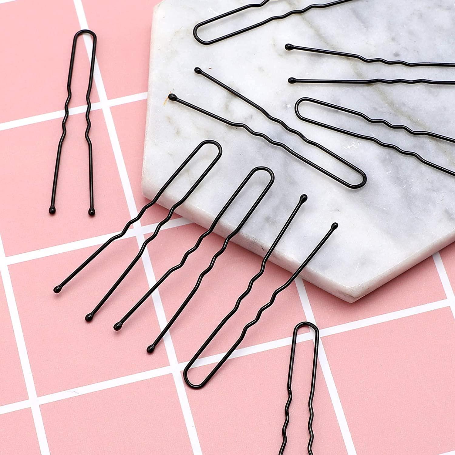 AIEX Kit 50 Pasadores de Pelo Negros 5 cm Metal Duradero