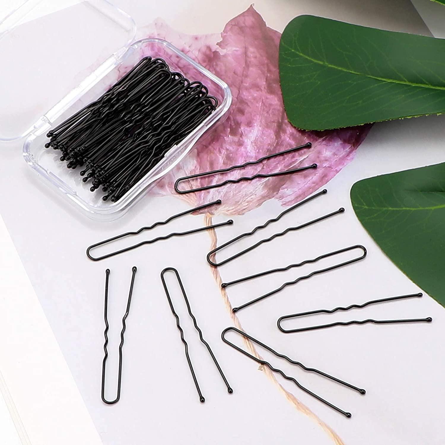 AIEX Kit 50 Pasadores de Pelo Negros 5 cm Metal Duradero