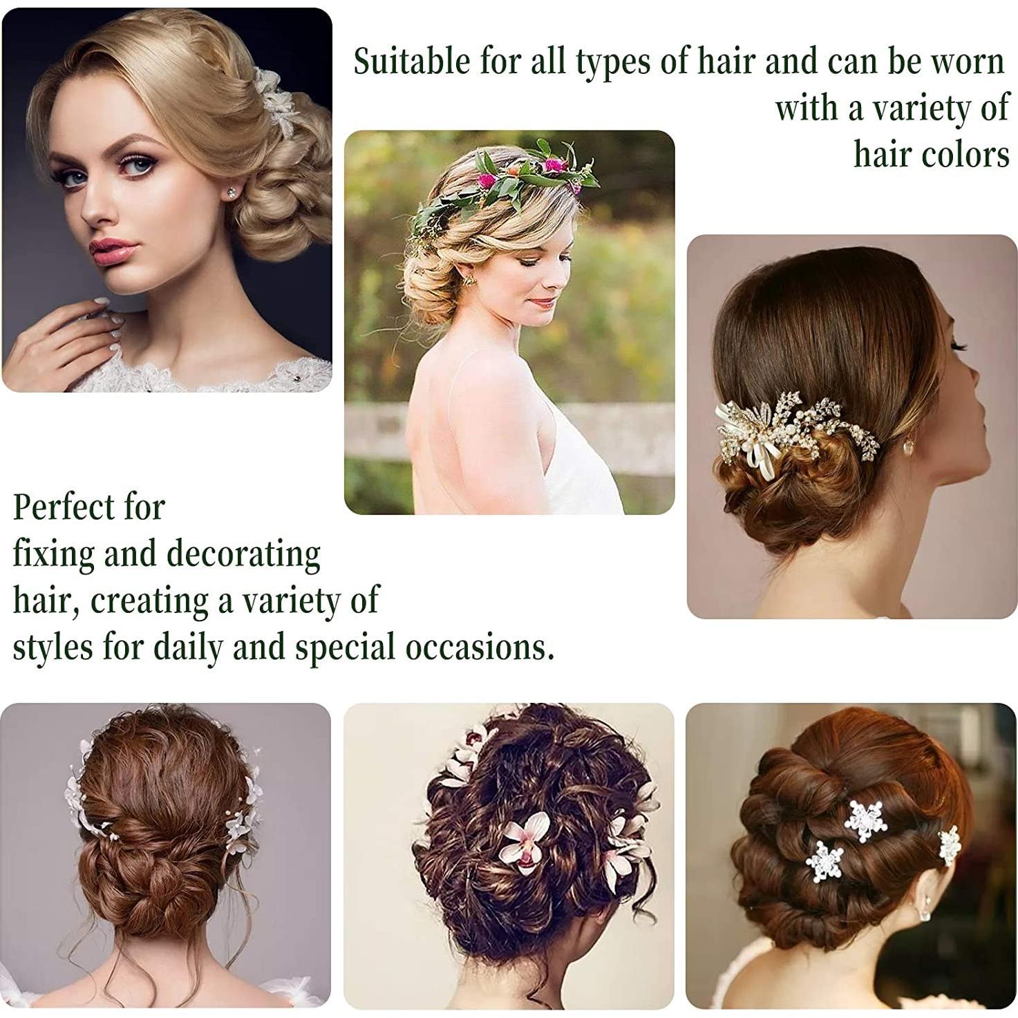 AIEX Kit 50 Pasadores de Pelo Negros 5 cm Metal Duradero