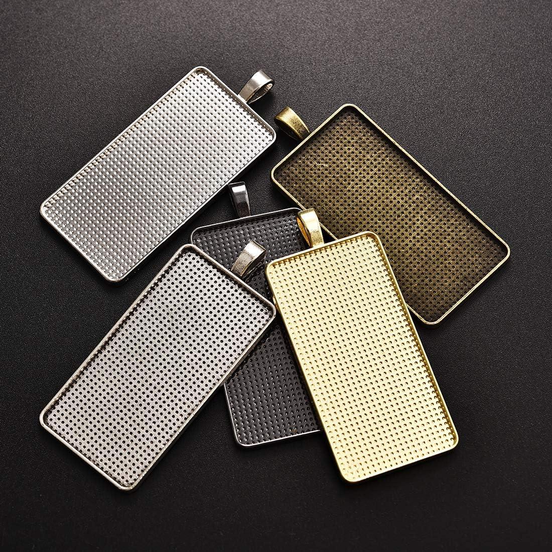 Kit de 30 Trays Rectangulares DROLE con Cabochones 25x50mm