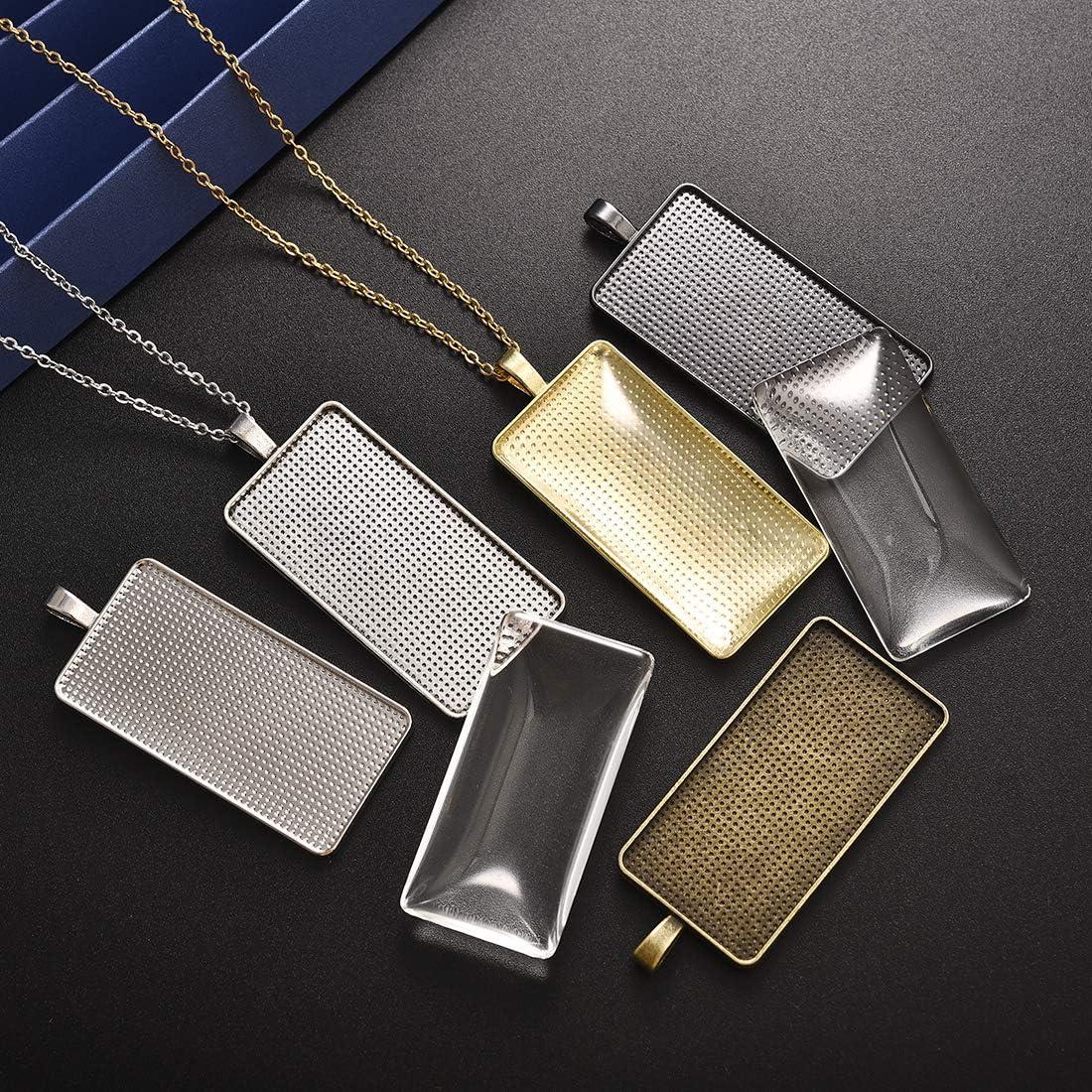 Kit de 30 Trays Rectangulares DROLE con Cabochones 25x50mm