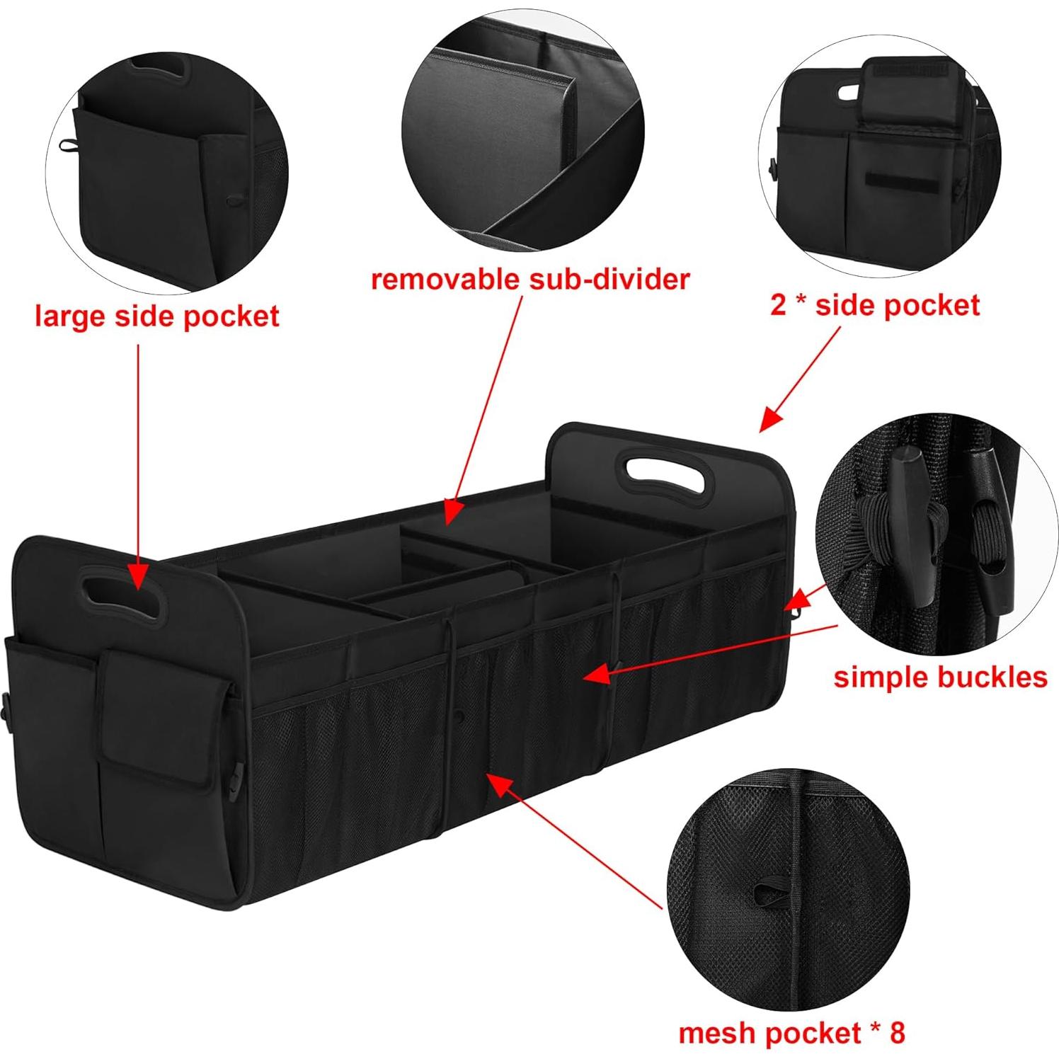 Organizador de Maletero Femuar TLAF-0142 90L Plegable Negro