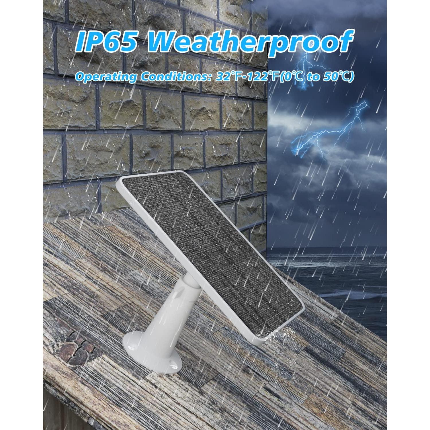 Cargador Solar WININMETA para Cámaras Arlo Pro 4 4.5W IP65