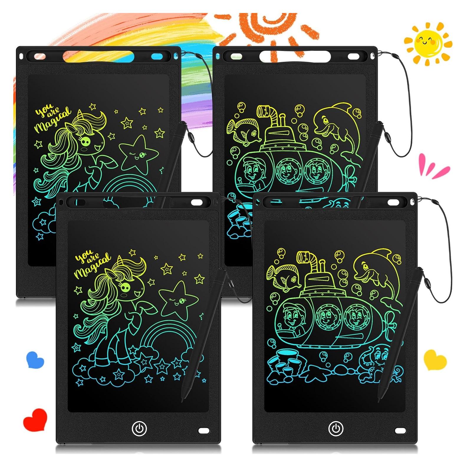 Tableta de Escritura LCD Zonon 4 Pcs 21.7x14.6cm Negra