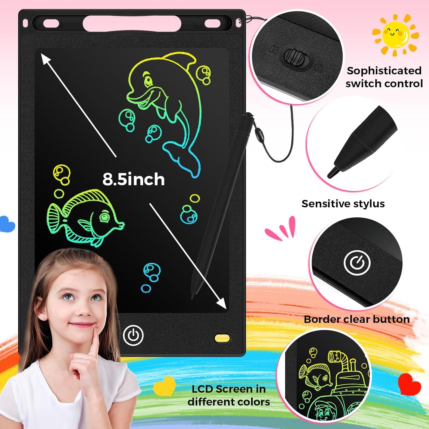 Tableta de Escritura LCD Zonon 4 Pcs 21.7x14.6cm Negra