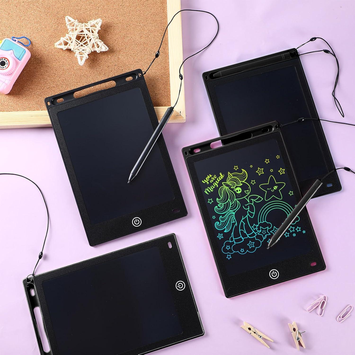 Tableta de Escritura LCD Zonon 4 Pcs 21.7x14.6cm Negra