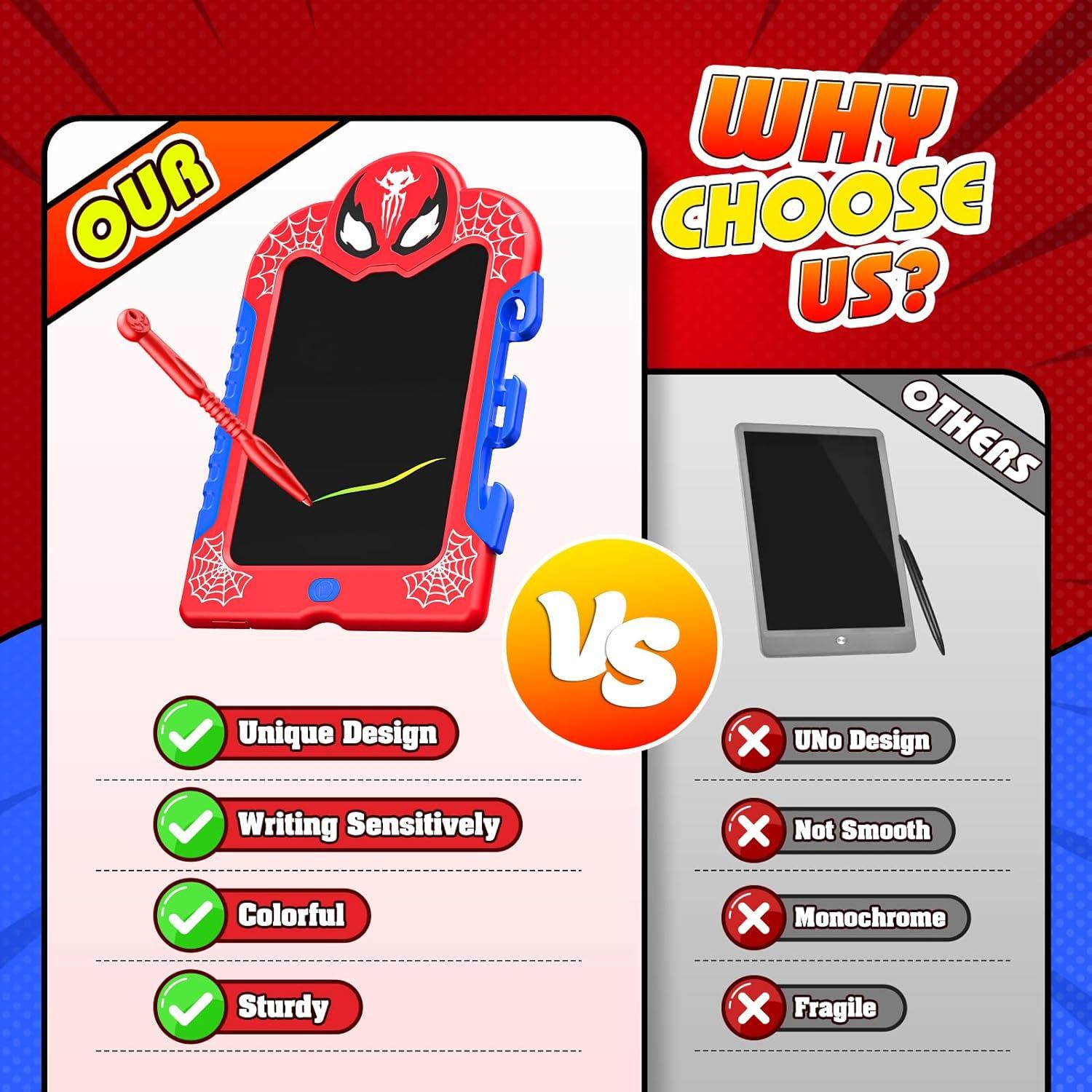 Tablet de Escritura LCD Spidolapse 8.5" Colorida para Niños