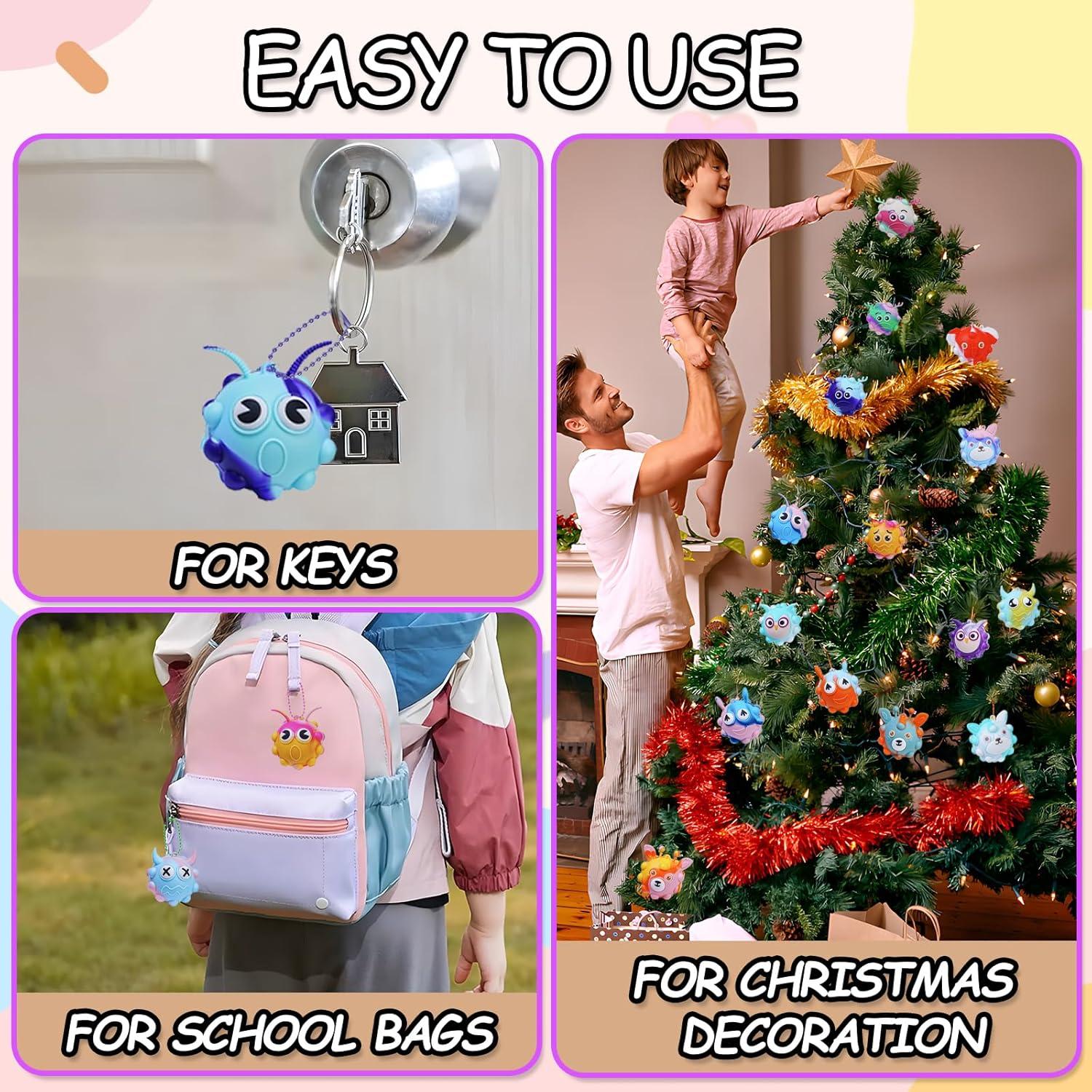 Paquete de 9 Bolas Antiestrés de Silicona para Niños y Adultos