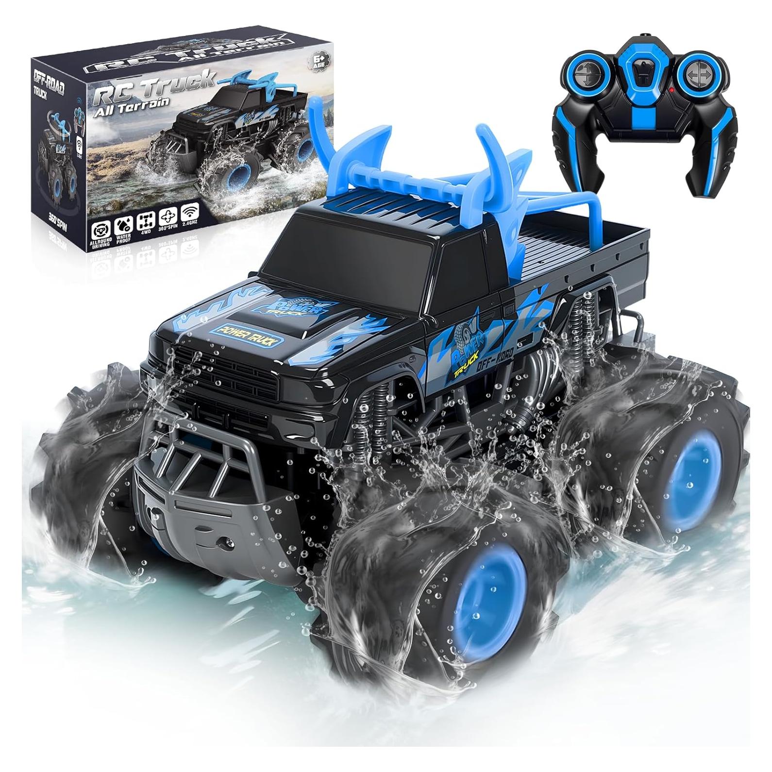Coche RC Todo Terreno BainGesk 1:16 Impermeable Azul