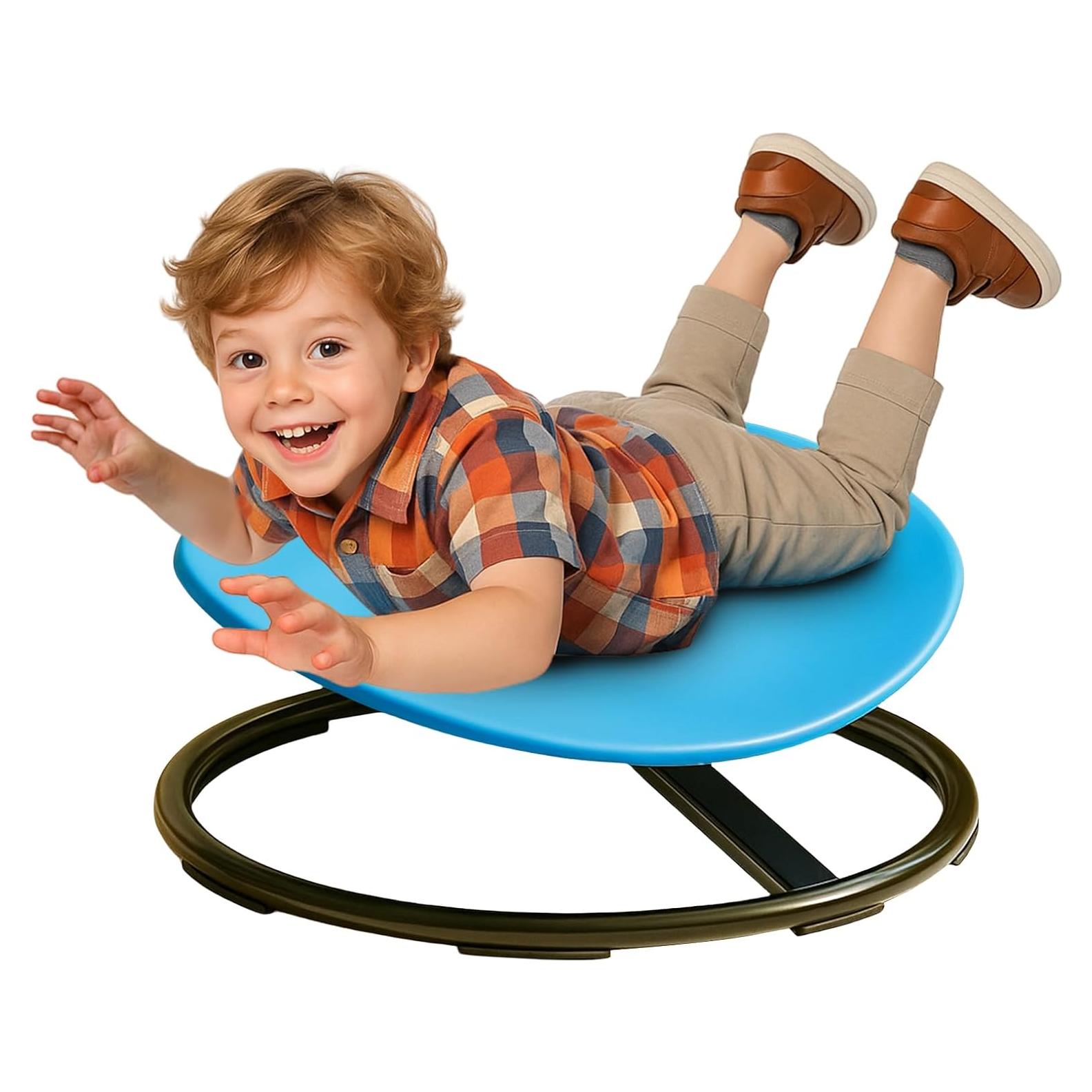 Silla Giratoria Sensorial para Niños Winnrok HQBB-5157 Azul