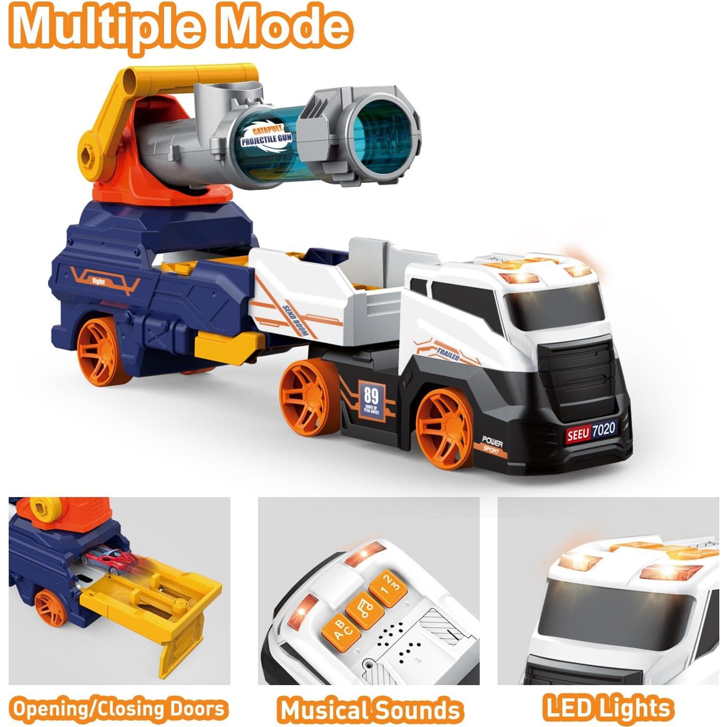 Camión de Juguete DWI Dowellin 71 cm con Coches y Pelotas