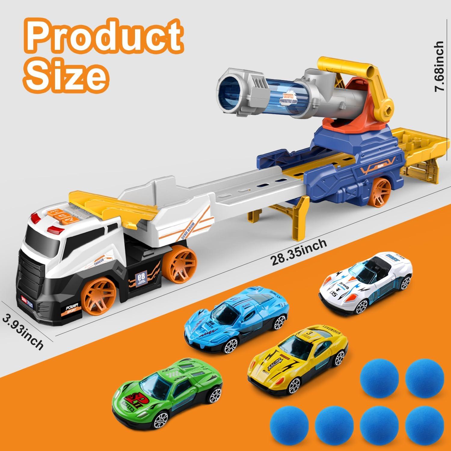 Camión de Juguete DWI Dowellin 71 cm con Coches y Pelotas