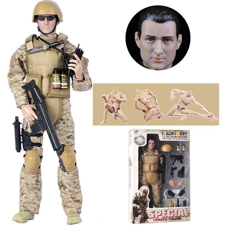 Figuras de Acción 12" Pattiz Navy SEAL con Accesorios