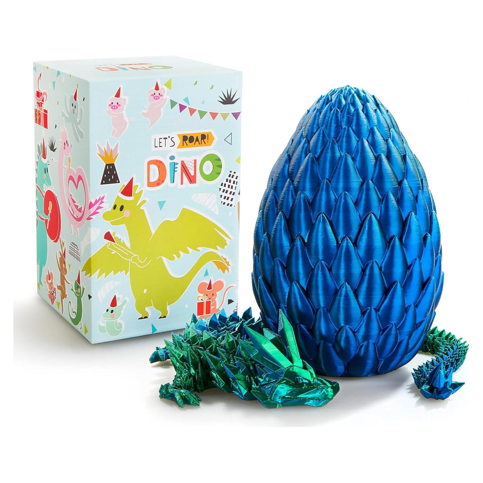 Huevo de Dragón 3D OasisLuxe con Dragón Articulado 38 cm