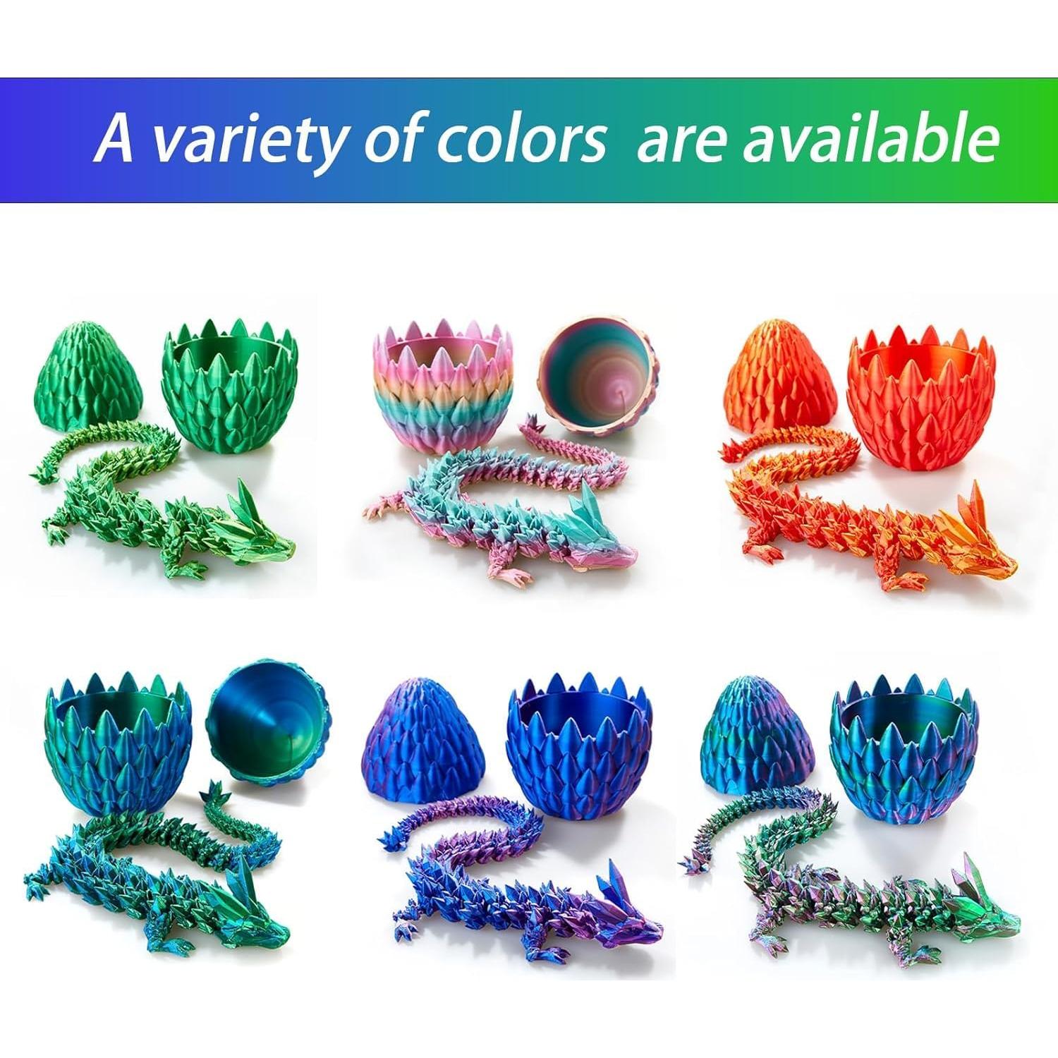 Huevo de Dragón 3D OasisLuxe con Dragón Articulado 38 cm